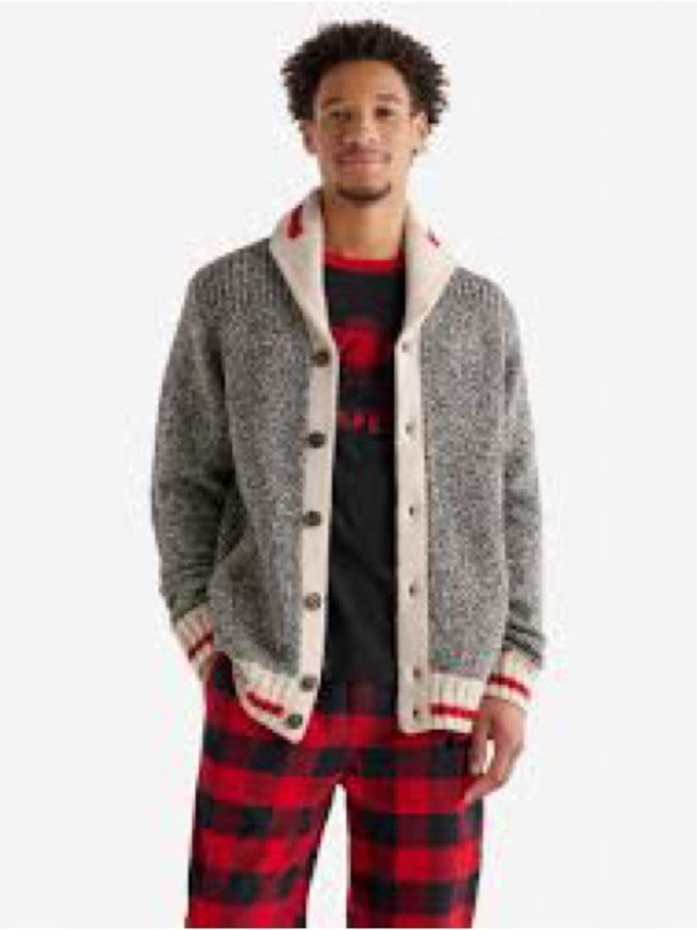 ROOTS CABIN, button down cardigan for men!